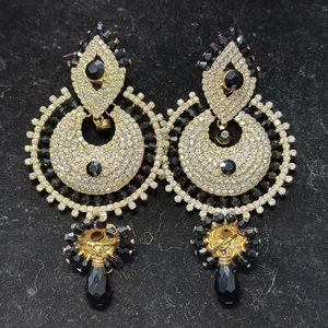 English diamond earrings